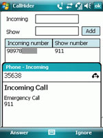 Call Hider for Windows Mobile icon download