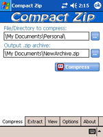Compact ZIP Utility for Pocket PC icon download